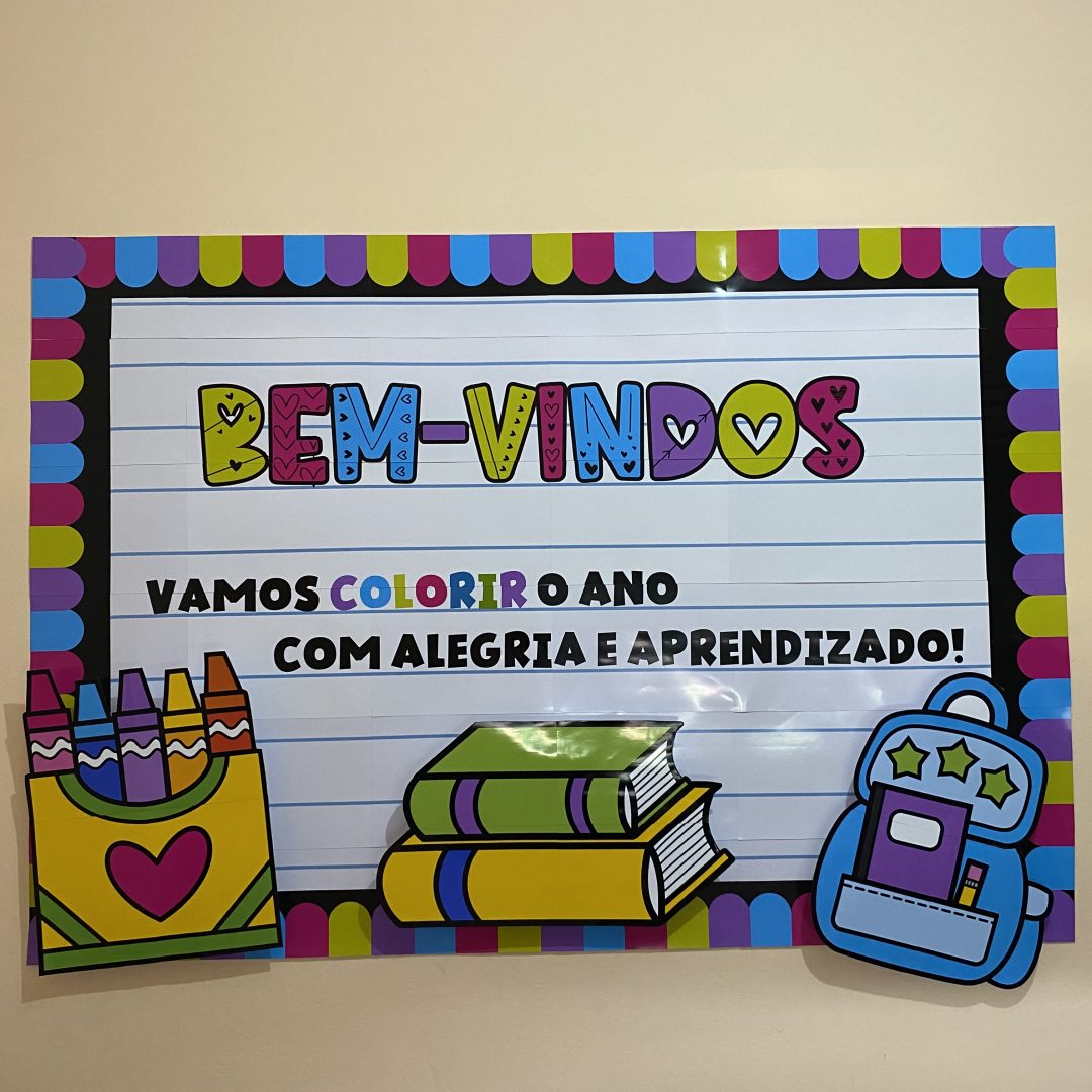 Painel em Banner Volta às Aulas