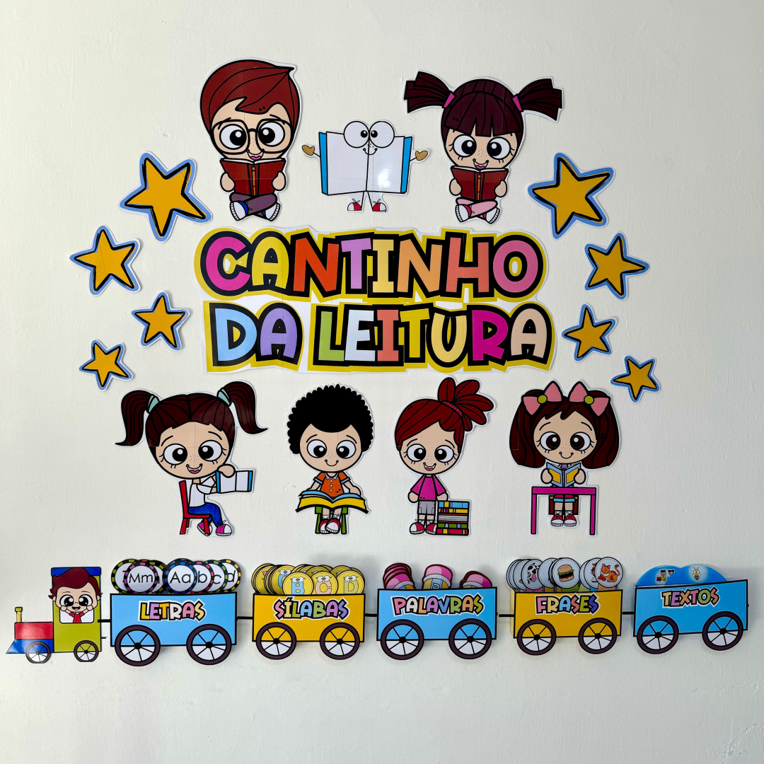 Painel Cantinho da Leitura Trenzinho