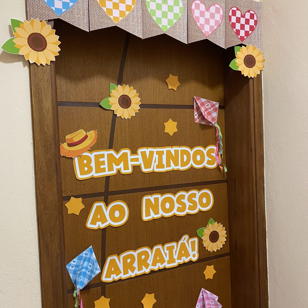 Decoração de Porta Bem-Vindos Arraiá