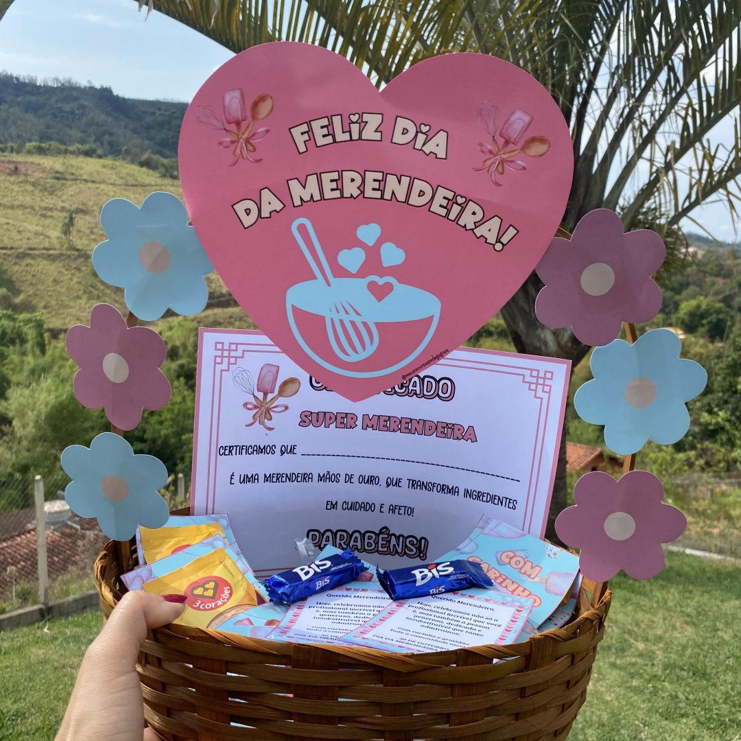 Kit de Lembrancinhas Dia da Merendeira