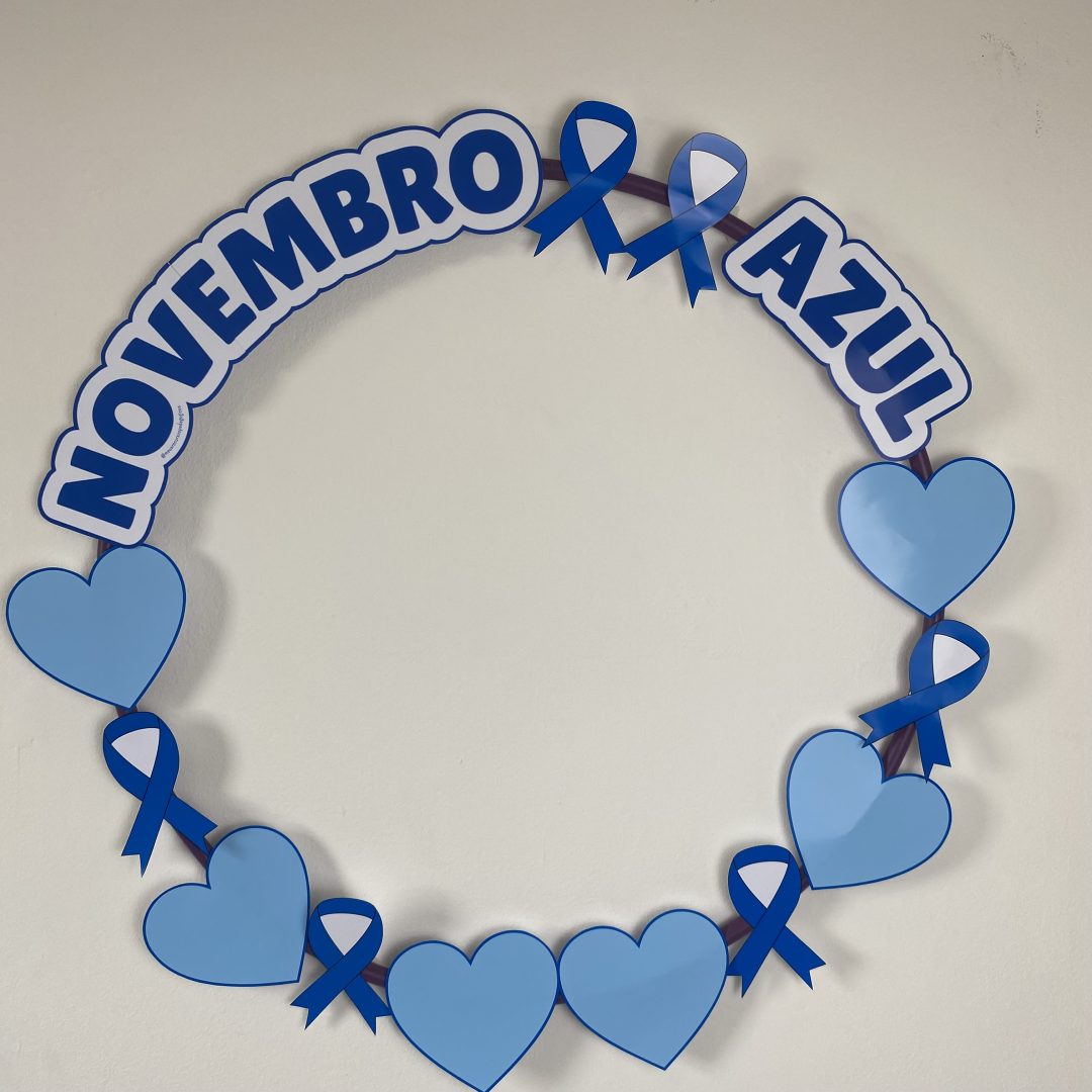 Decoração Bambolê Novembro Azul