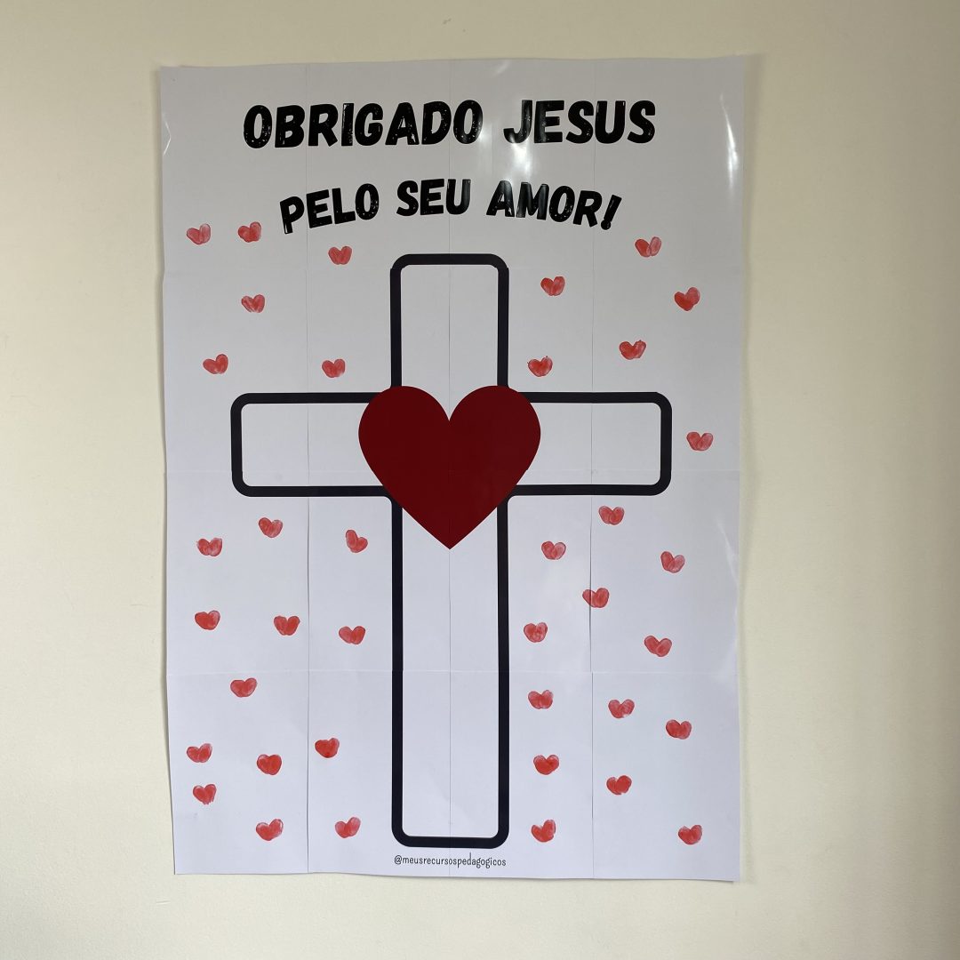 Mural Colaborativo Obrigado Jesus