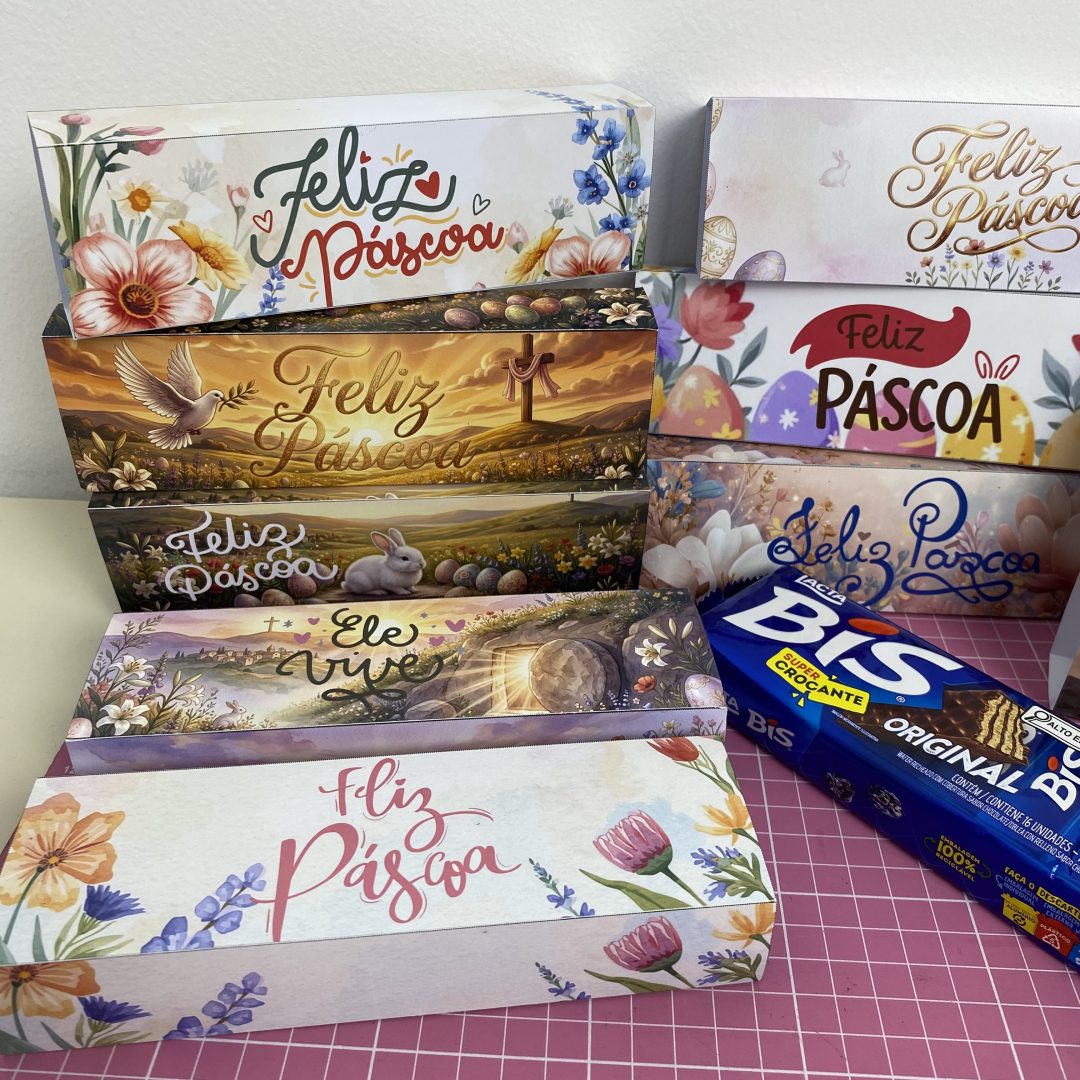 Capa para Caixa Bis tema Páscoa