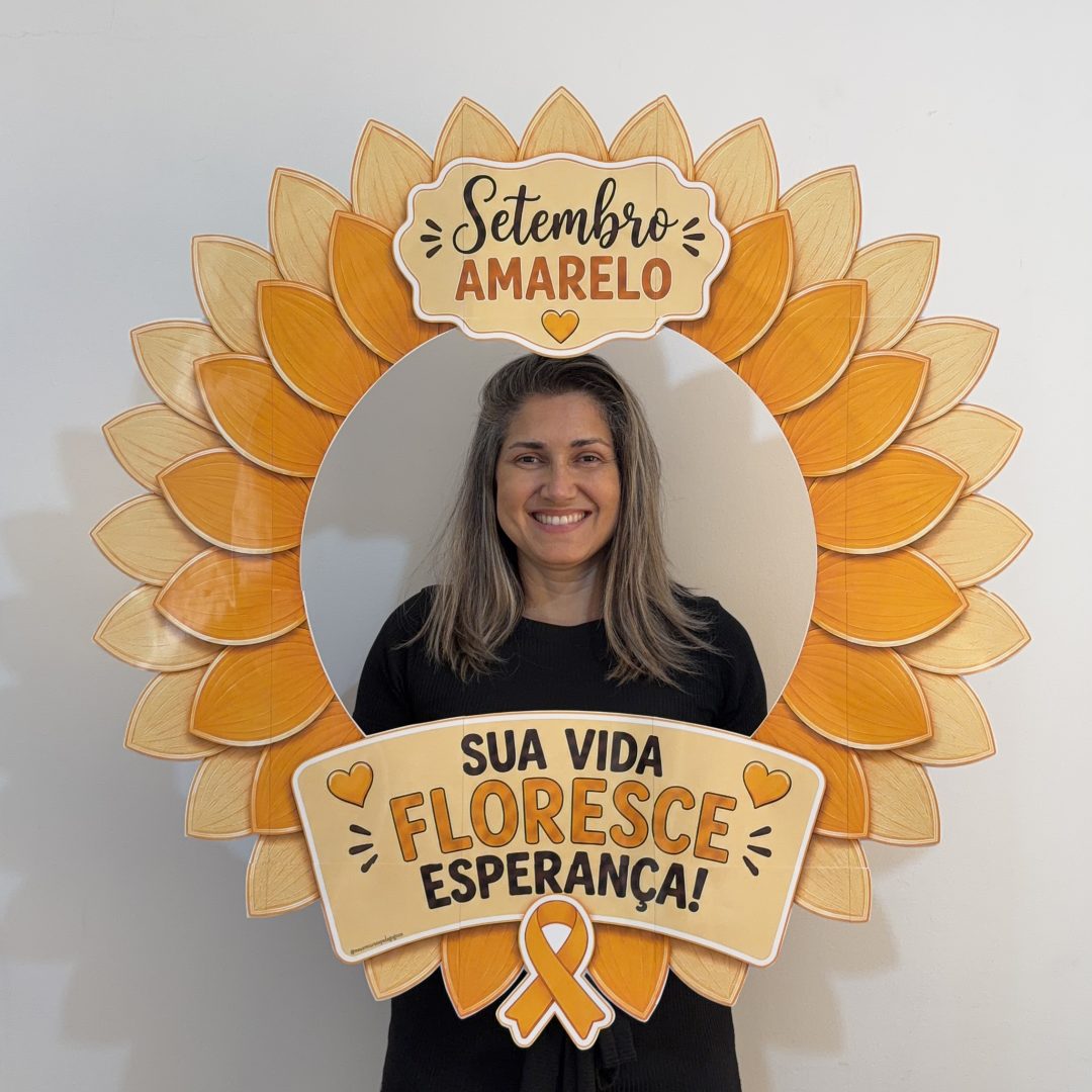 Decoração bambolê “Sua vida floresce esperança”